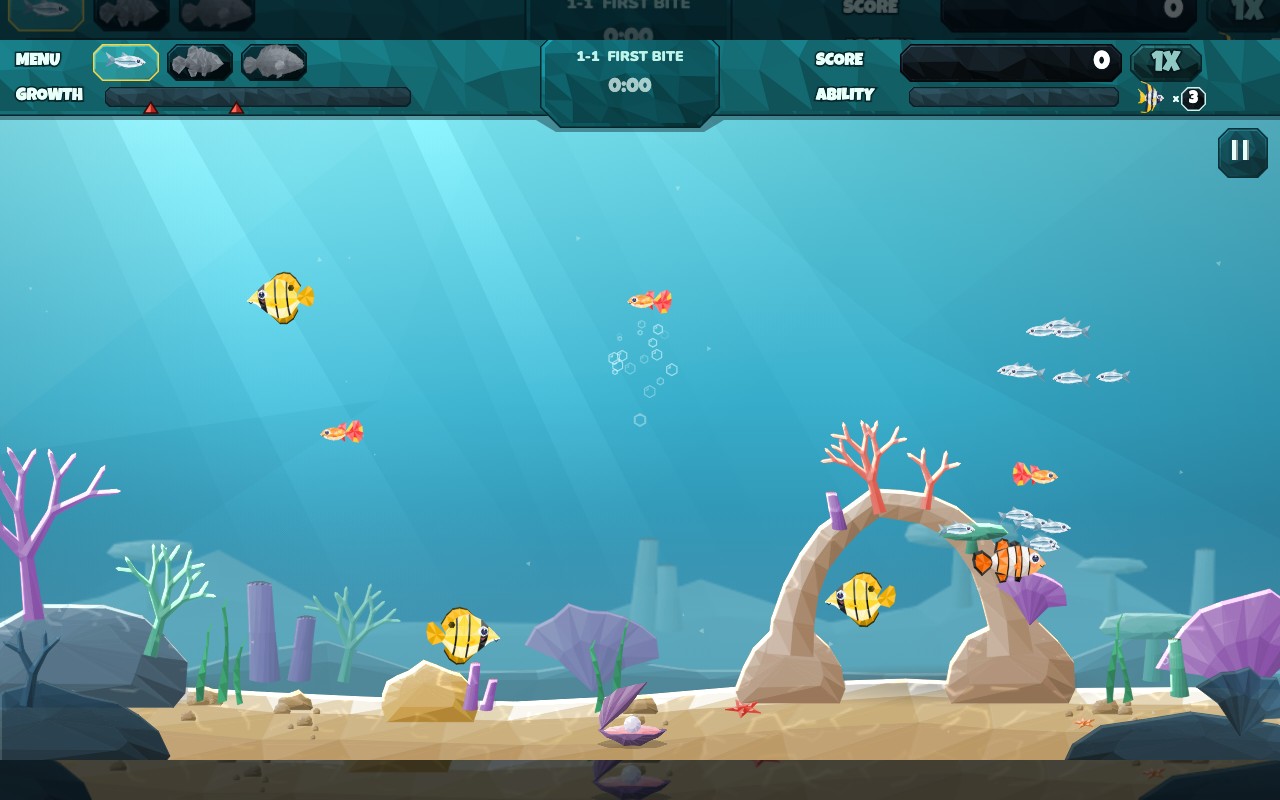A colorful underwater world of fish and coral